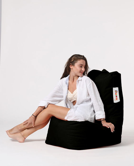 Atelier Del Sofa Puf de Jardín Diamond - Negro